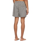 Solid and Striped Black and White The Classic Squiggle Stripe Swim Shorts