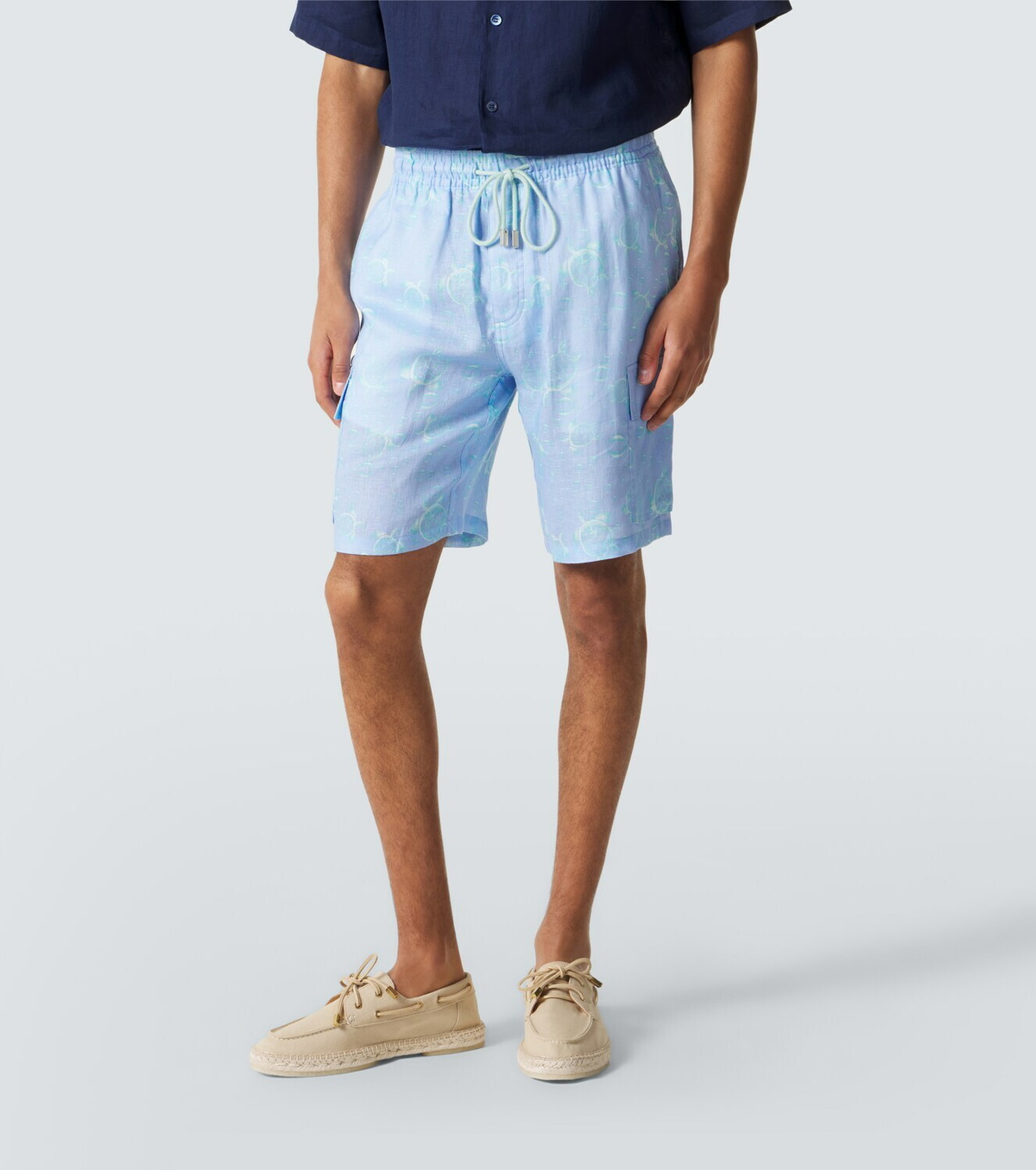 Vilebrequin Baie linen Bermuda shorts