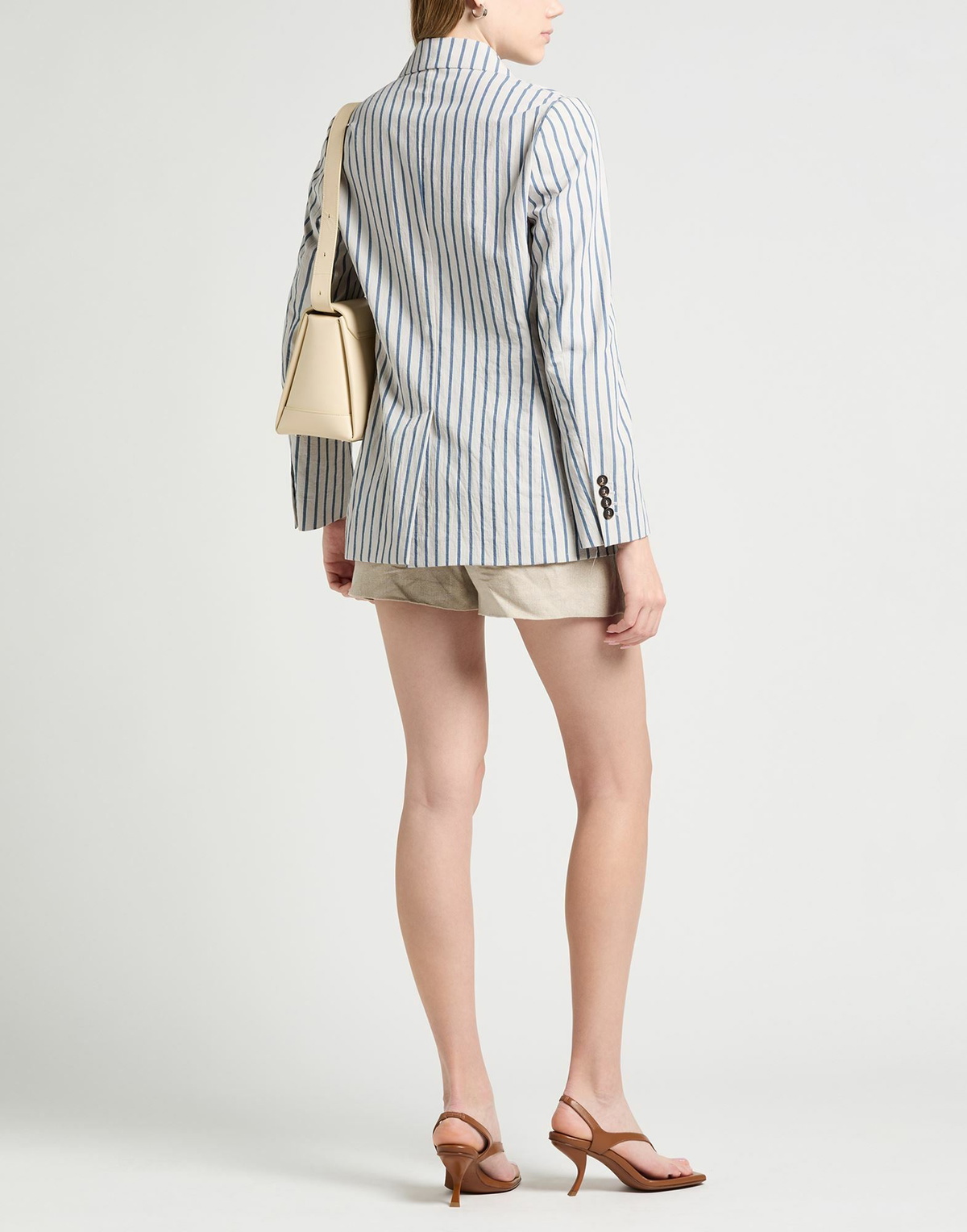 Brunello Cucinelli Womens Blazer in Light grey