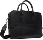 BOSS Black Structured Leather Briefcase