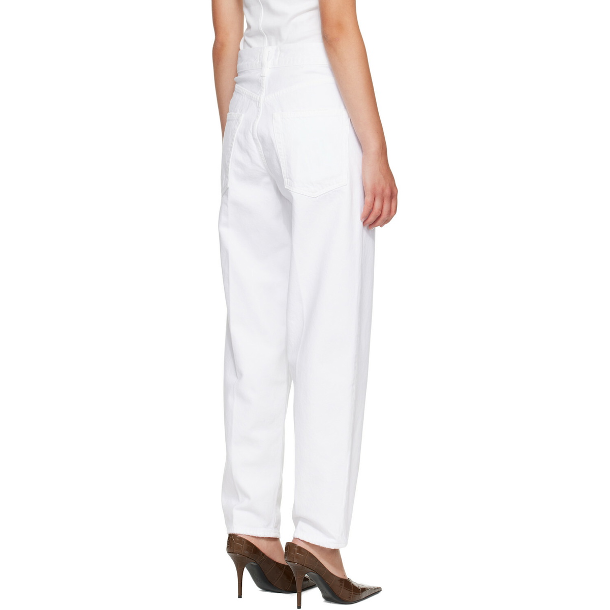 AGOLDE White 80's Jeans