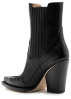 Paris Texas Dallas 100 Leather Ankle Boots Black