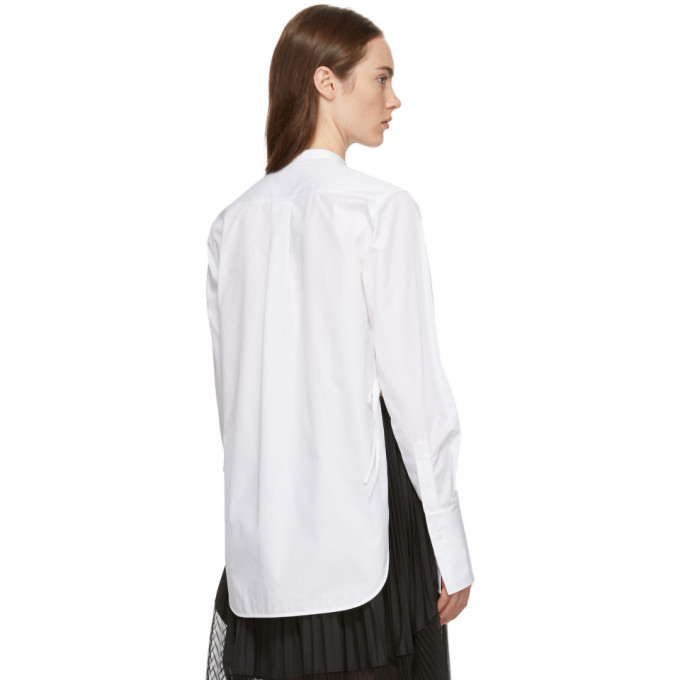 Ports 1961 White Poplin Twisted Shirt