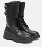 Miu Miu Leather combat boots