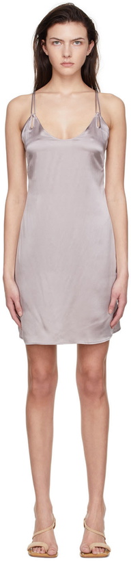 Araks Blue Cadel Slip Mid-Length Dress Araks