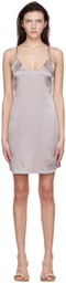 Araks SSENSE Exclusive Grey Silk Mini Dress