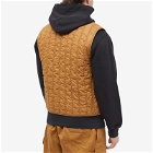 Stone Island Shadow Project Men's Quilted Nylon Vest in Tabacco