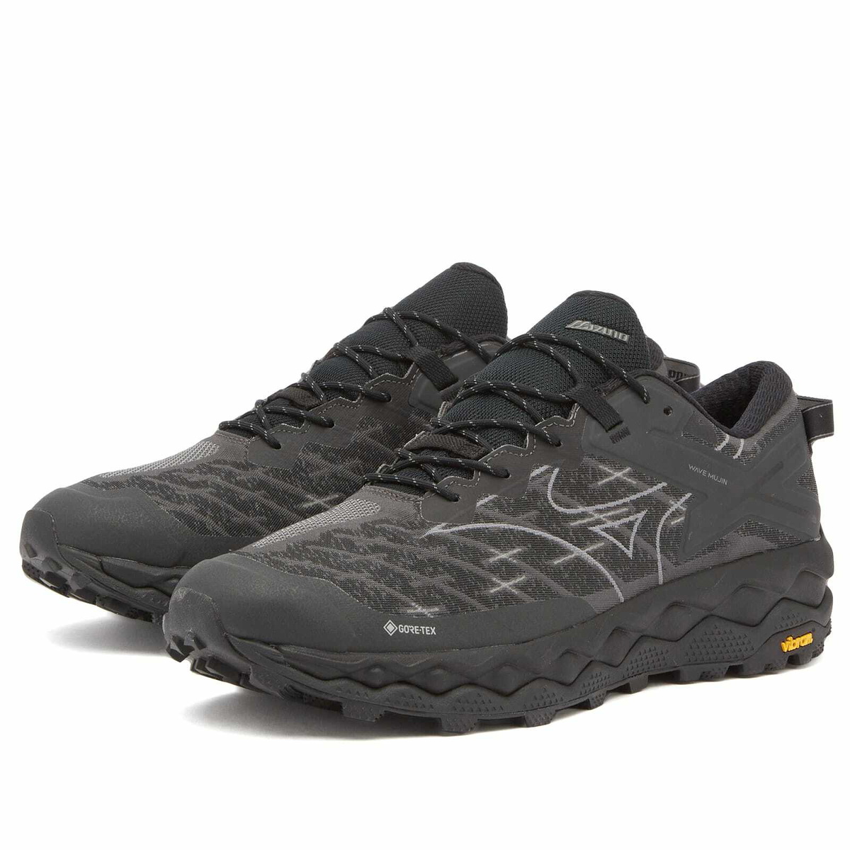 Mizuno Wave Mujin LS GTX in Black/Quiet Shade/Black Sand