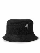 Rick Owens - Champion Logo-Embroidered Mesh Bucket Hat - Black