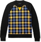 Joseph - Checked Cotton-Jersey Sweatshirt - Black