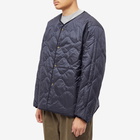 Nanamica Men's Reversible Down Cardigan in Dark Navy