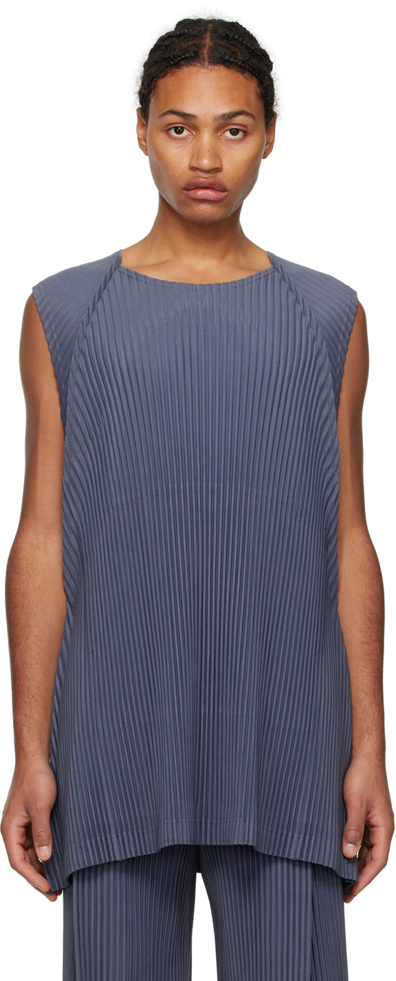 Photo: HOMME PLISSÉ ISSEY MIYAKE Gray Monthly Color October Tank Top