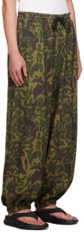 LU'U DAN Green Baggy Bontan Lounge Pants