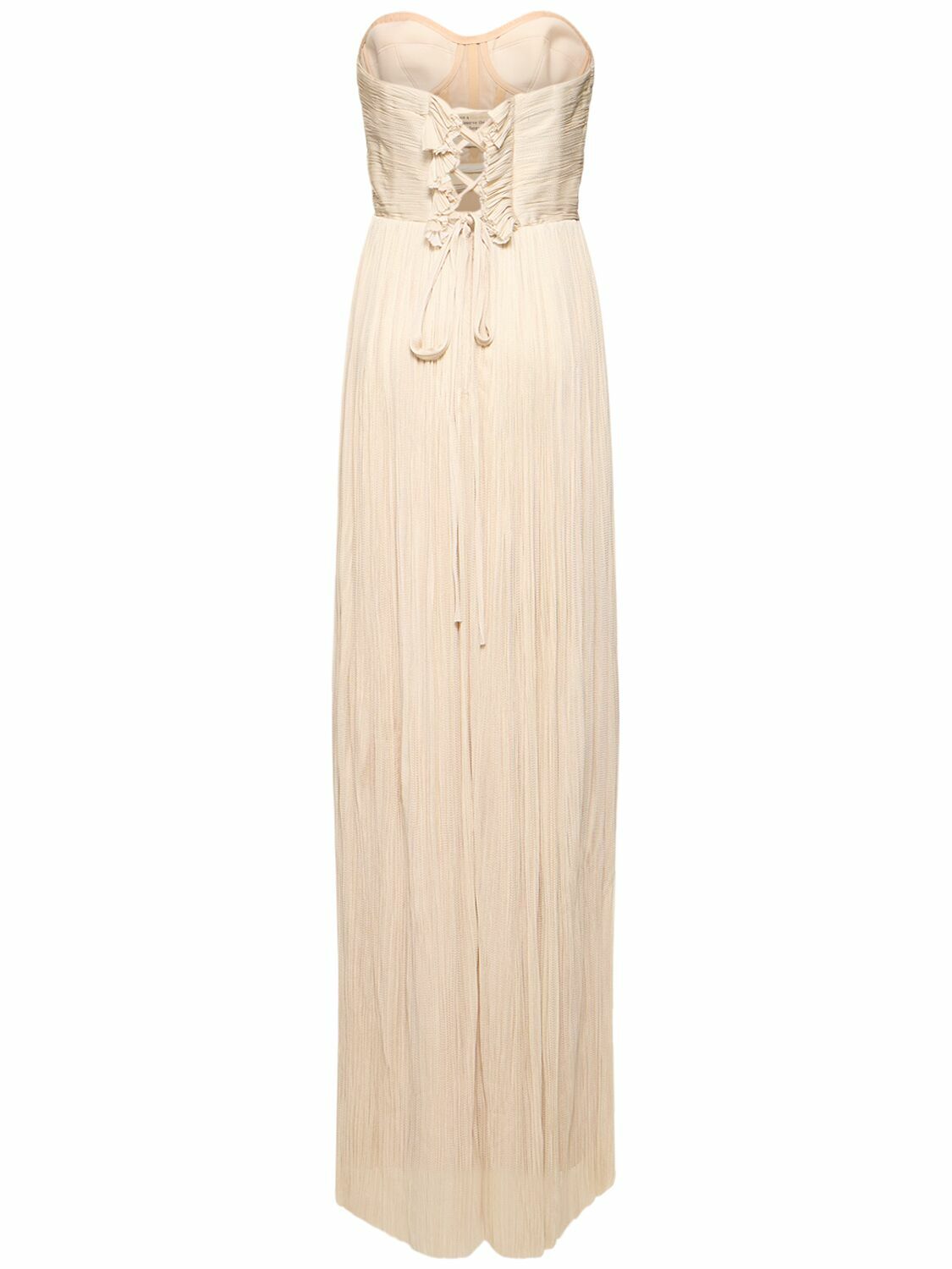 MARIA LUCIA HOHAN Carla Silk Tulle Strapless Long Dress Maria Lucia Hohan MARIA LUCIA HOHAN Carla Silk Tulle Strapless Long Dress Maria Lucia Hohan