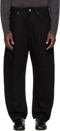 LEMAIRE Black Twisted Workwear Jeans