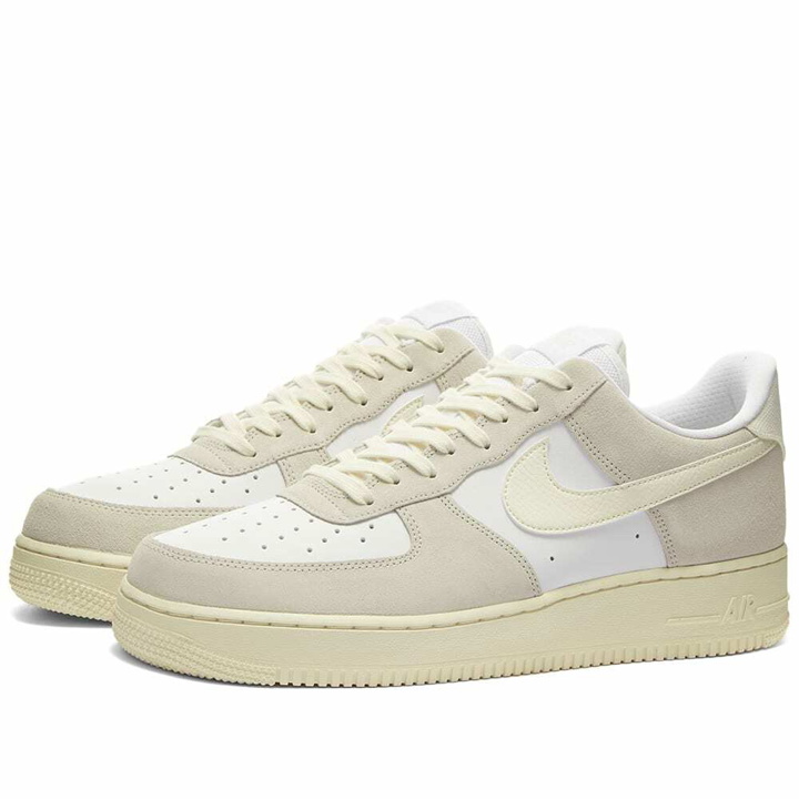 Photo: Nike Men's Air Force 1 Sneakers in White/Sail/Platinum Tint