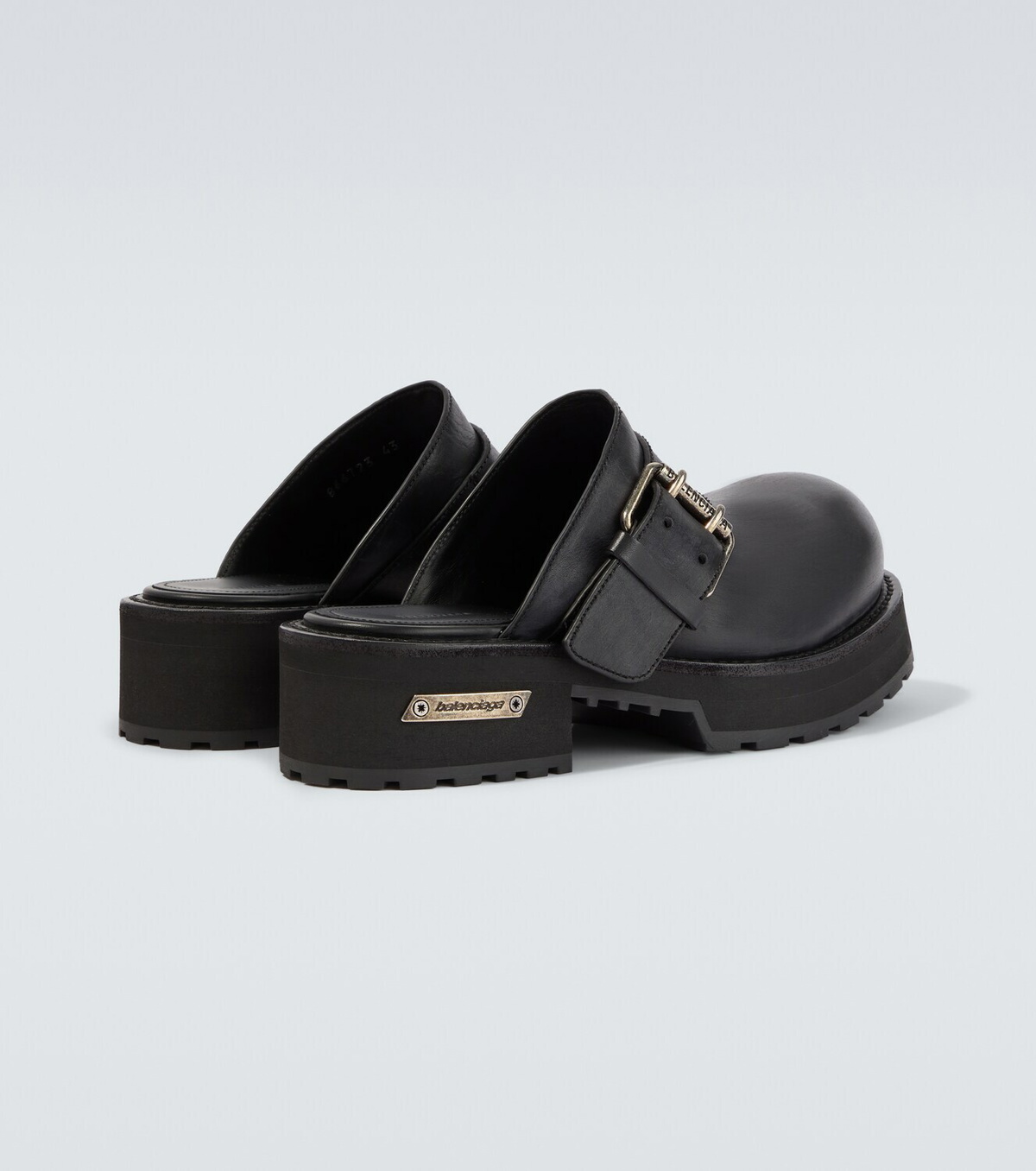 Balenciaga Venom leather mules
