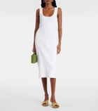 Bottega Veneta Chain-detail ribbed-knit midi dress