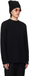 DEVOA Black Raglan Sweater