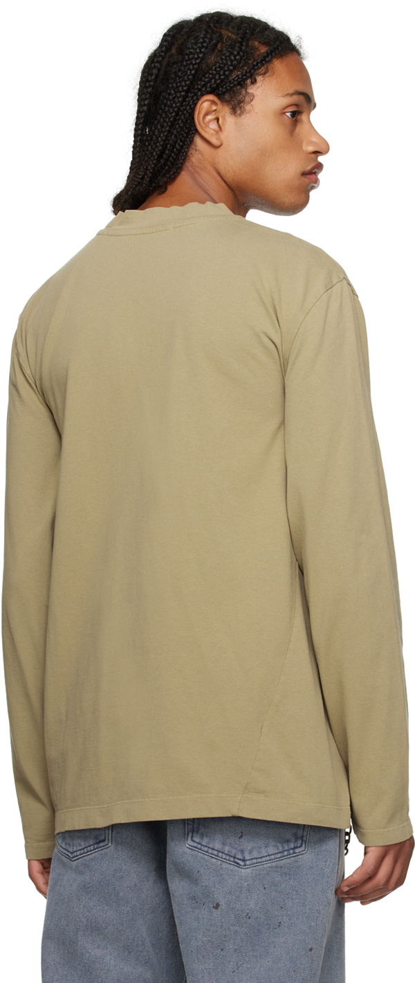 Our Legacy Beige Twisted Long Sleeve T-Shirt Our Legacy