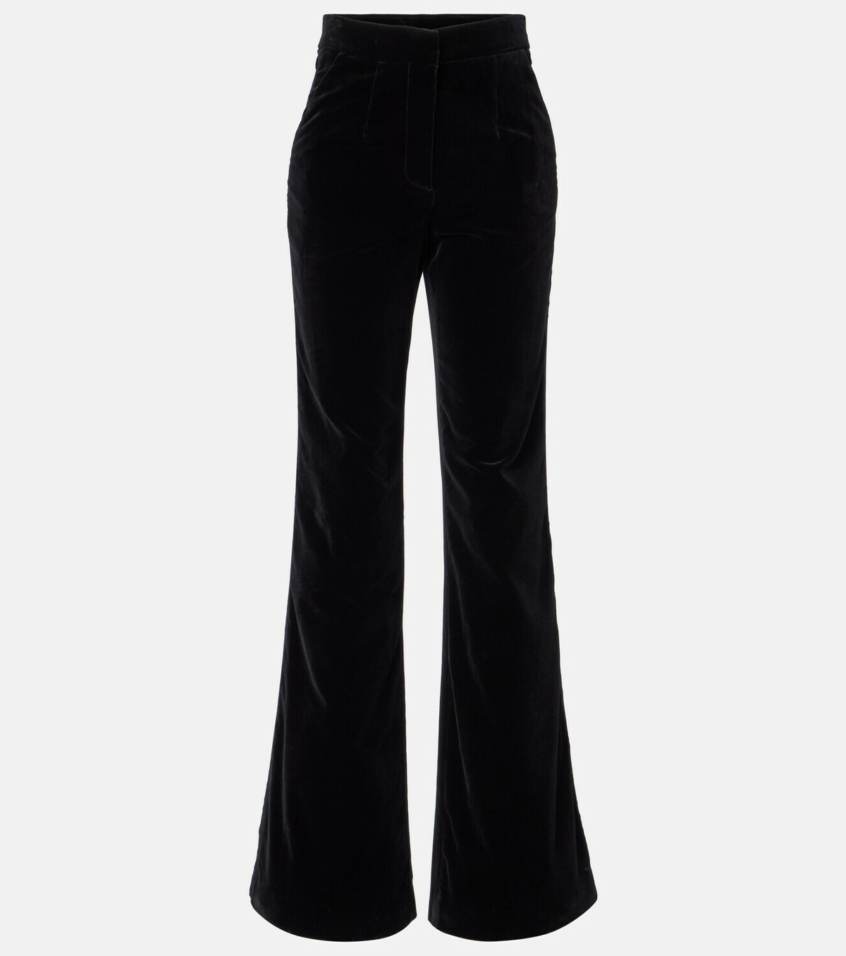 Costarellos Cotton velvet wide-leg pants
