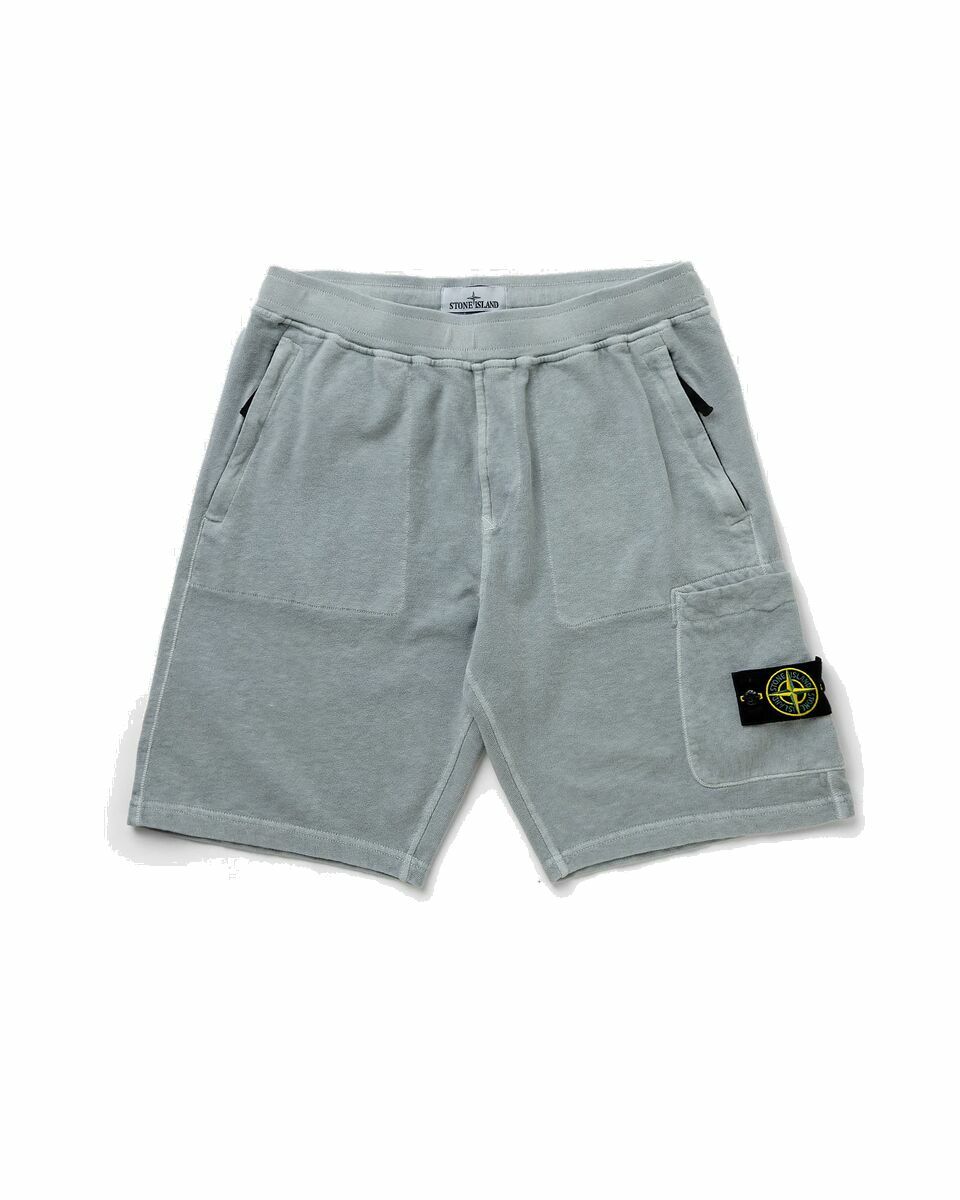 Photo: Stone Island Bermuda Cotton Fleece Blue - Mens - Cargo Shorts