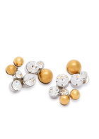 Dries Van Noten Bubble Two-tone Drop Earrings - Silver - One Size