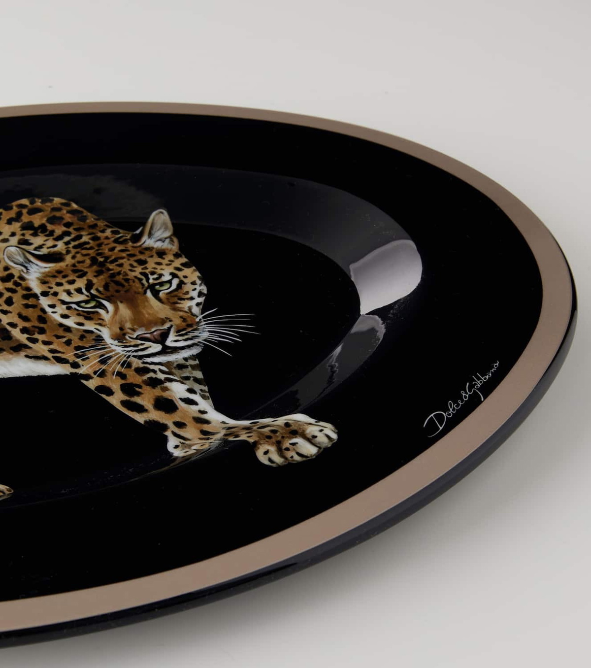 Dolce&Gabbana Casa Leopardo wooden tray