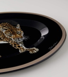 Dolce&Gabbana Casa Leopardo wooden tray
