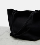 The Row Park Three suede tote bag