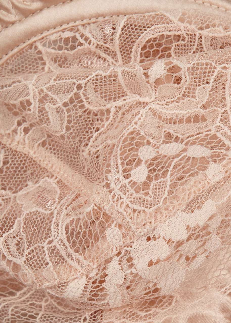Fleur OF England Signature Lace Balcony bra Nude