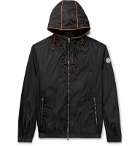 Moncler - Grimpeurs Stripe-Trimmed Nylon Hooded Jacket - Black