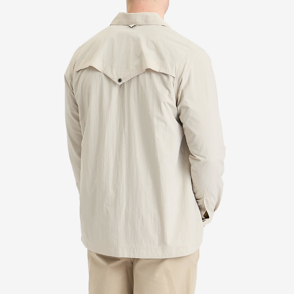 Klättermusen Men's Syn Long Sleeve Shirt in Silver Creme