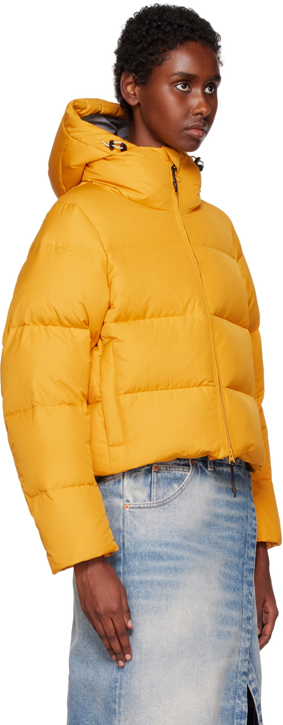 OTTI Yellow Short Cocoon Down Jacket