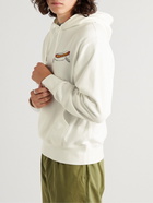 Rag & Bone - New York Hot Dog Printed Organic French Cotton-Terry Hoodie - White