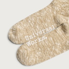 Universal Works Men's Slub Knit Slub Sock in Dark Sand
