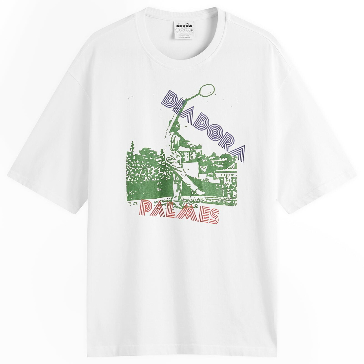 Diadora Men's x Palmes Legacy T-Shirt in Optical White