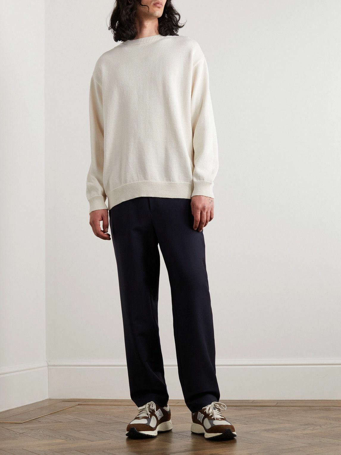 nanamica - Knitted Sweater - White Nanamica