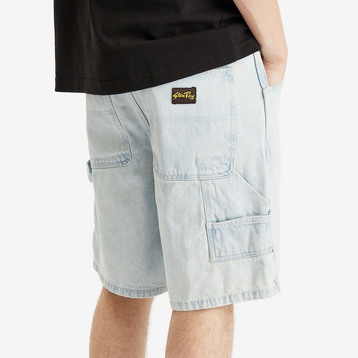 Stan Ray Men's Big Job Shorts in Lite Blue Denim
