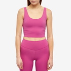 Stylerunner Women's Adaption Croppped Tank Vest Top in Magenta