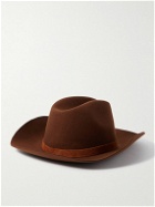 Nudie Jeans - Suede-Trimmed Wool-Felt Western Hat