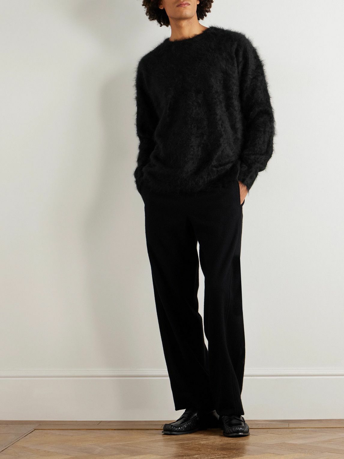 ssstein - Brushed-Cashmere Sweater - Black