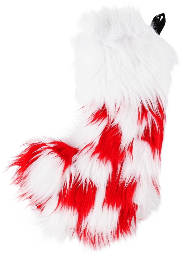 Photo: JIU JIE SSENSE Exclusive Red & White Faux Fur Stocking