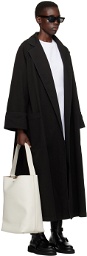Max Mara Black Capo Denim Coat