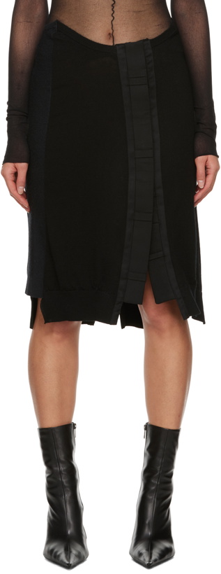 Photo: HODAKOVA Black Asymmetric Midi Skirt