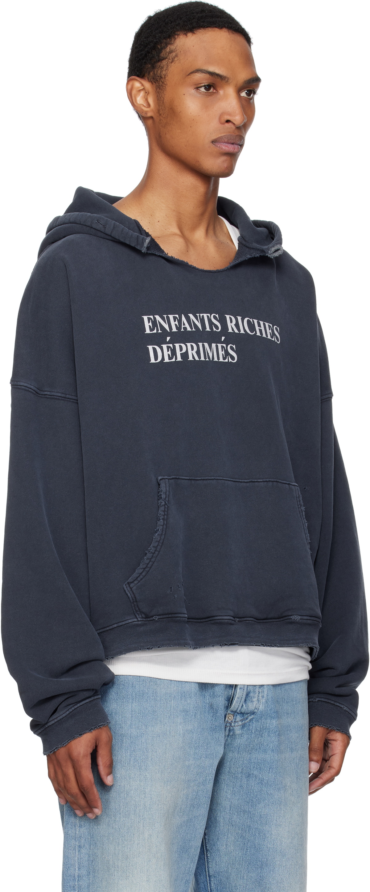 Enfants Riches Déprimés Navy Classic Logo Hoodie