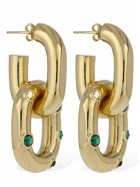 RABANNE Xl Double Link Earrings with Crystal