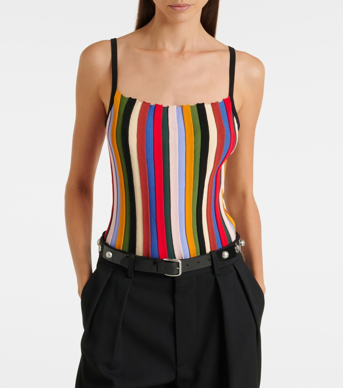 Staud Skye striped tank top