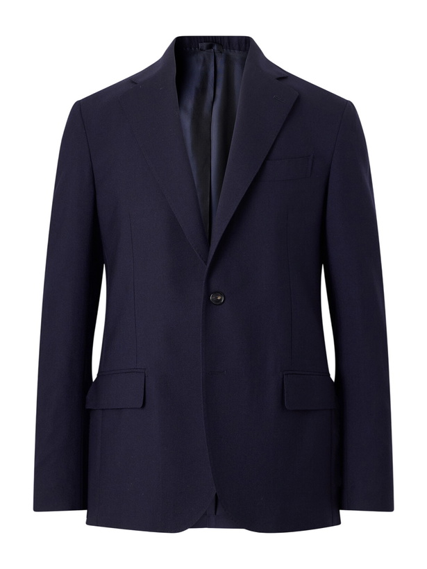 Photo: De Petrillo - Virgin Wool Suit Jacket - Blue