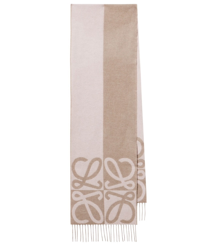 Photo: Loewe Anagram wool and cashmere scarf